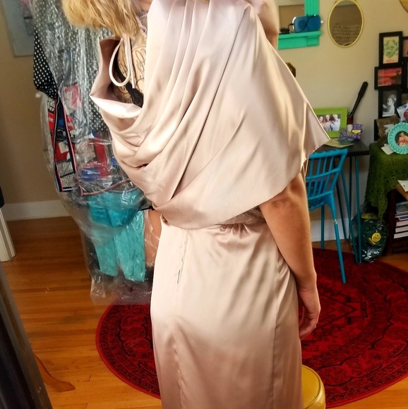 VTG Lillie Rubin Goddess Disco Silk Maxi Dress😍 - Picture 4 of 8